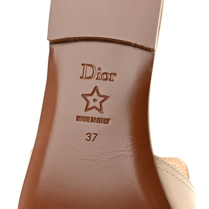 Christian Dior Calfskin 30 Montaigne Flat Slide Sandals 37 Desert 8 of 10