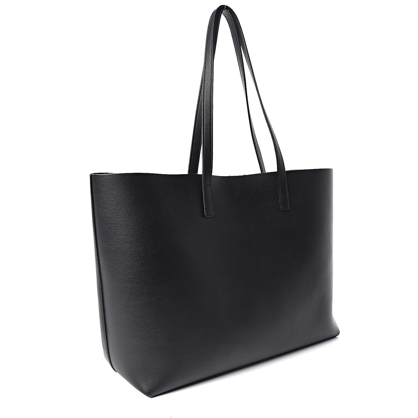 Calfskin Large Shopping Tote Black