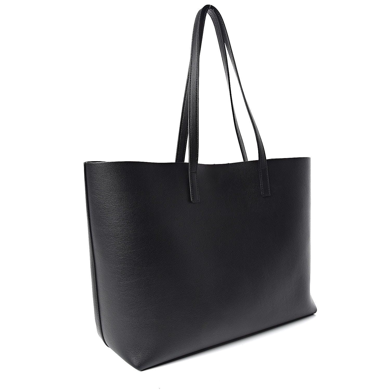 Saint Laurent Calfskin Large Shopping Tote Black 4 of 11