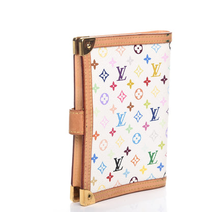 Louis Vuitton Monogram Multicolor Small Ring Agenda Cover White 3 of 11
