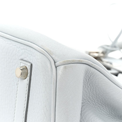 Hermes Taurillon Clemence Birkin 35 Gris Perle 19 of 25