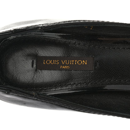 Louis Vuitton Calfskin Peep Toe Pumps 38 Black 7 of 8