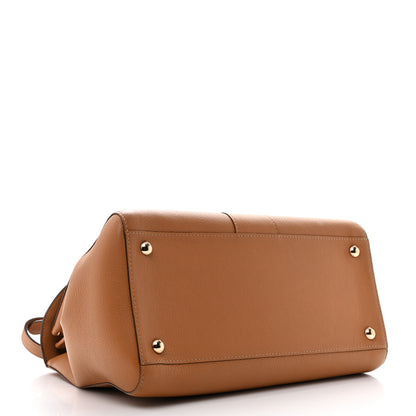 Delvaux Grained Calfskin MM Brillant Satchel Natural 4 of 15