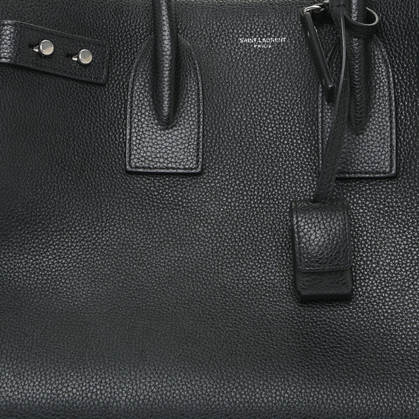 Grained Calfskin Small Supple Sac De Jour Black