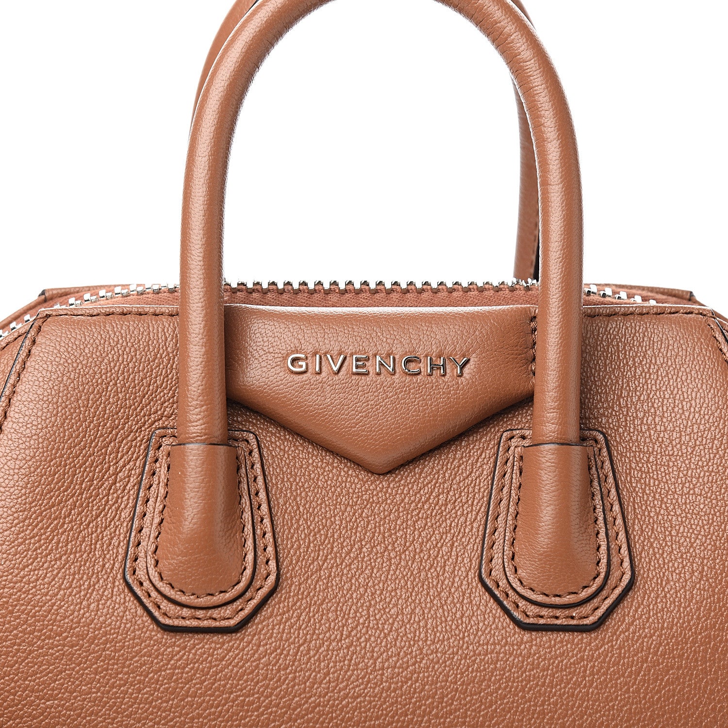Givenchy Sugar Goatskin Mini Antigona Caramel 9 of 9