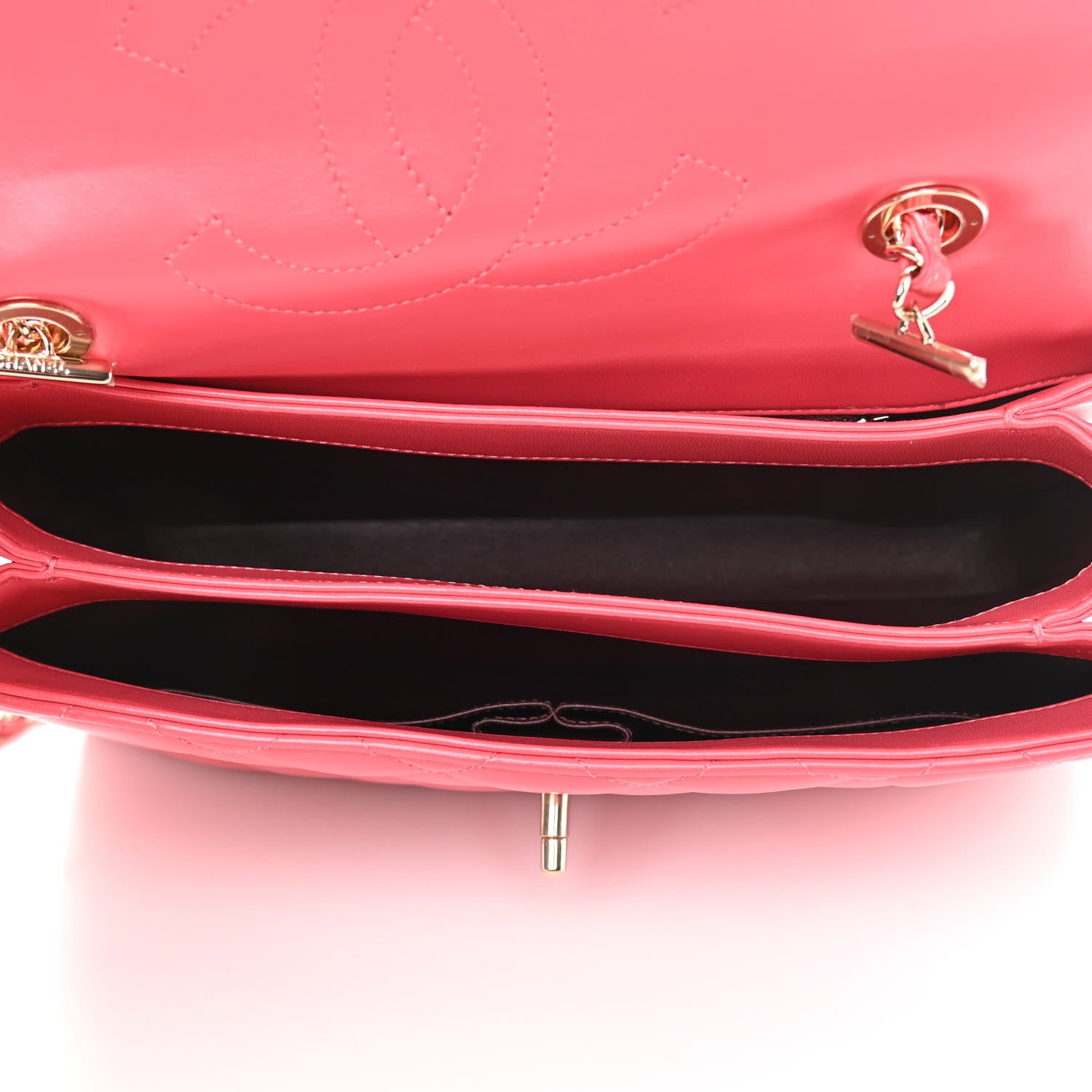 Chanel Lambskin Quilted Medium Trendy CC Flap Dual Handle Bag Bright Pink 5 of 16