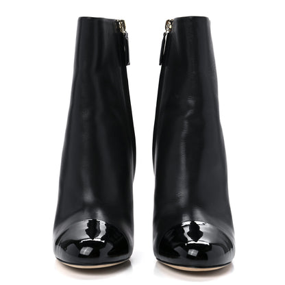 Chanel Calfskin Cap Toe CC Short Boots 38.5 Black 2 of 8