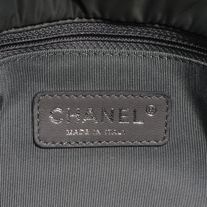 Chanel Nylon Quilted Tweed Stitch Bubble Flap Grey 5 of 7