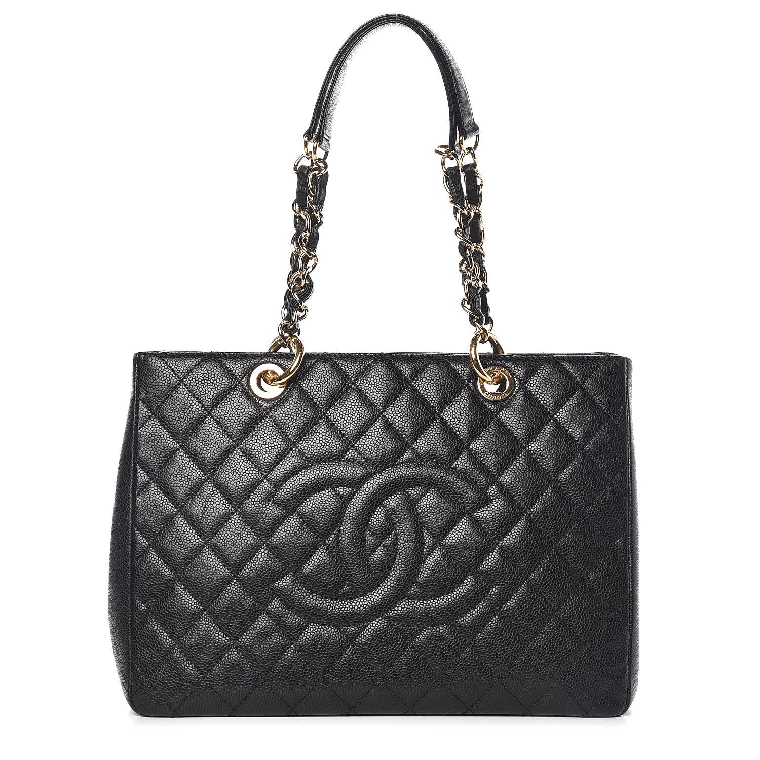 Chanel Caviar Quilted Grand Shopping Tote GST Black 1 of 9