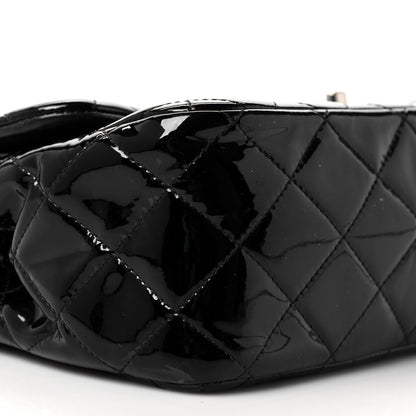 Chanel Patent Quilted Jumbo Double Flap Black 9 of 11