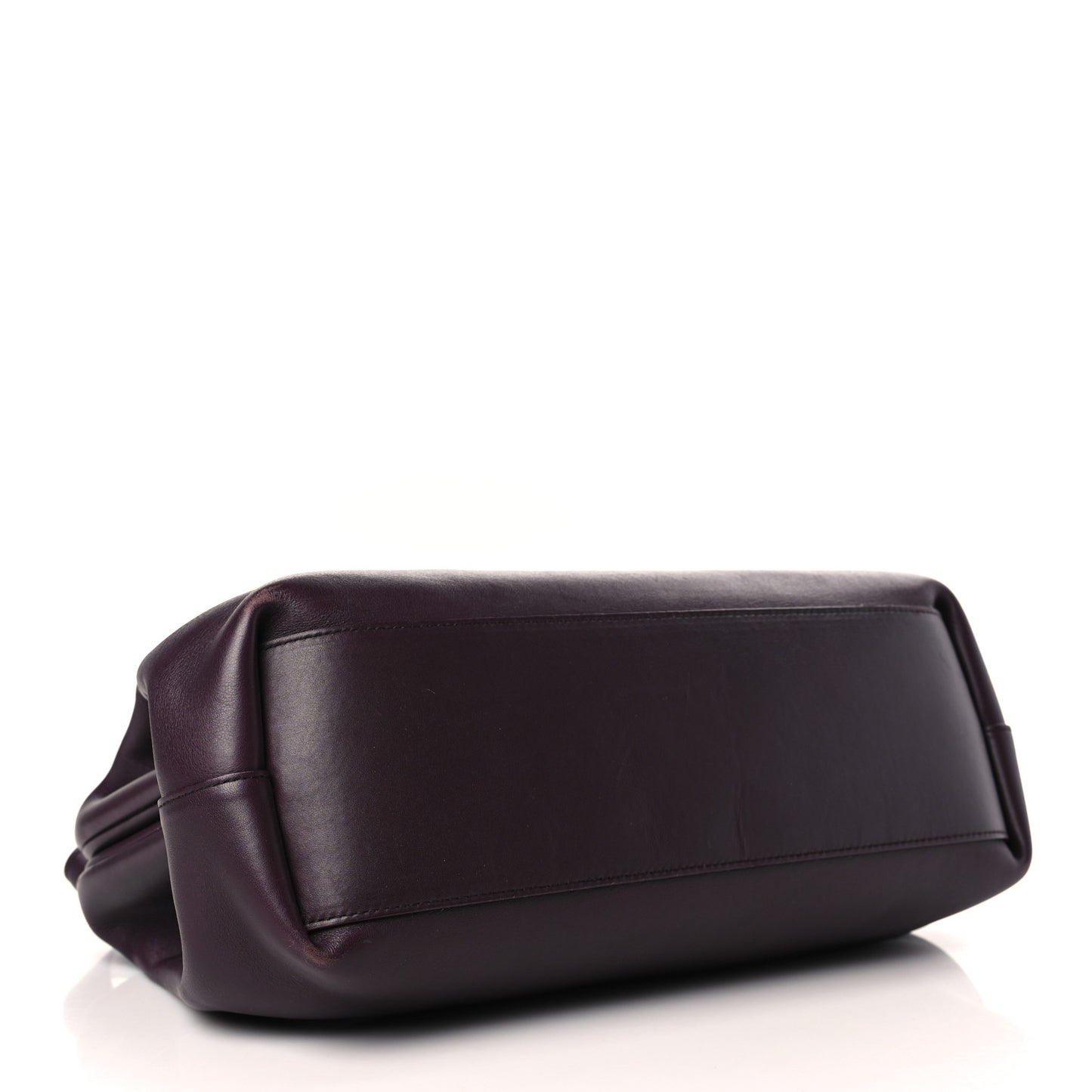 Calfskin Medium The Point Triangle Bag Grape