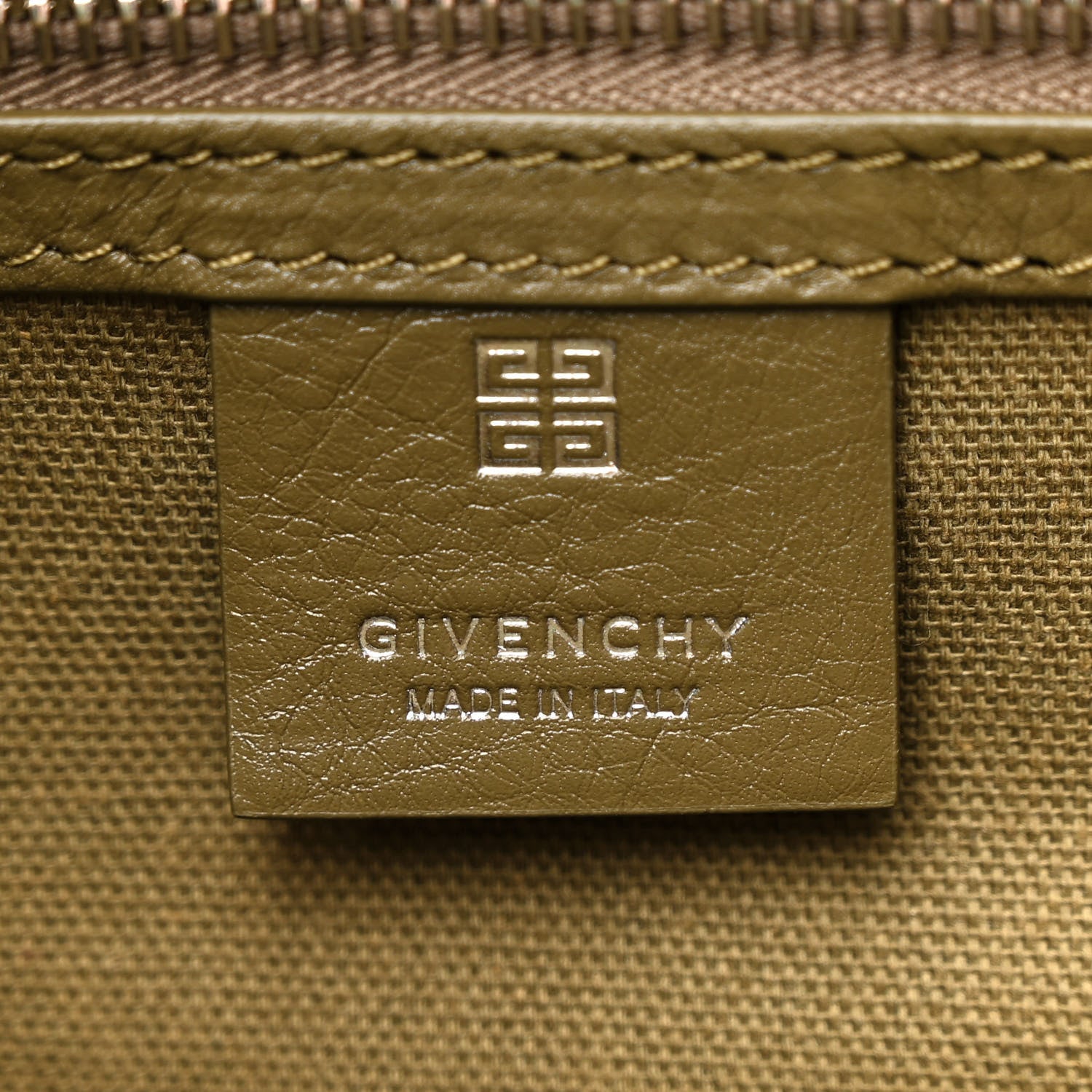 Givenchy Tumbled Calfskin Medium Voyou Bag Dark Khaki 6 of 10