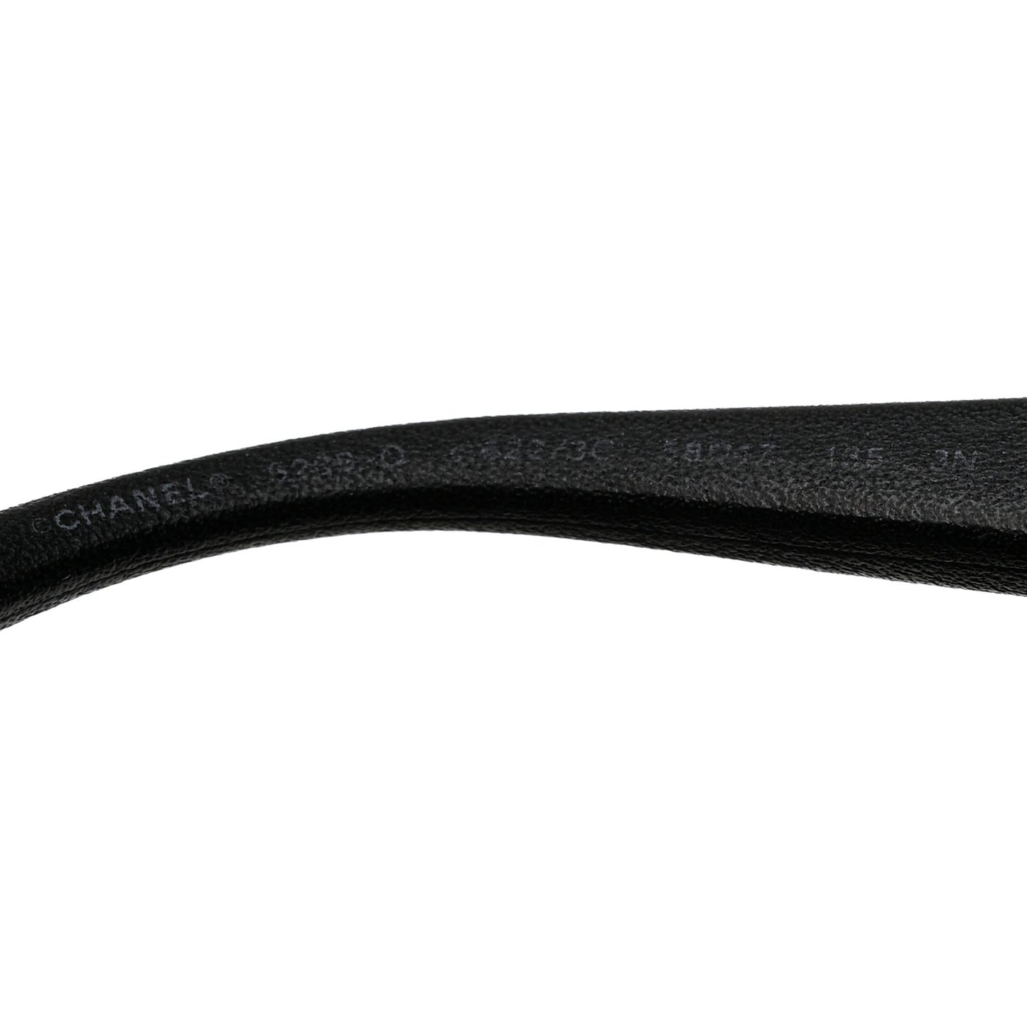 Acetate Metal Polarized Chain Square Sunglasses 5305 Black