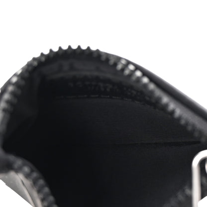 Bottega Veneta Rubber Nylon Intrecciato Zip Card Holder Black 5 of 7