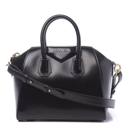 Givenchy Shiny Lord Calfskin Mini Antigona Black 1 of 13