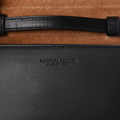 Bottega Veneta Lambskin Maxi Intrecciato Mini Cassette Crossbody Bag Black 6 of 9