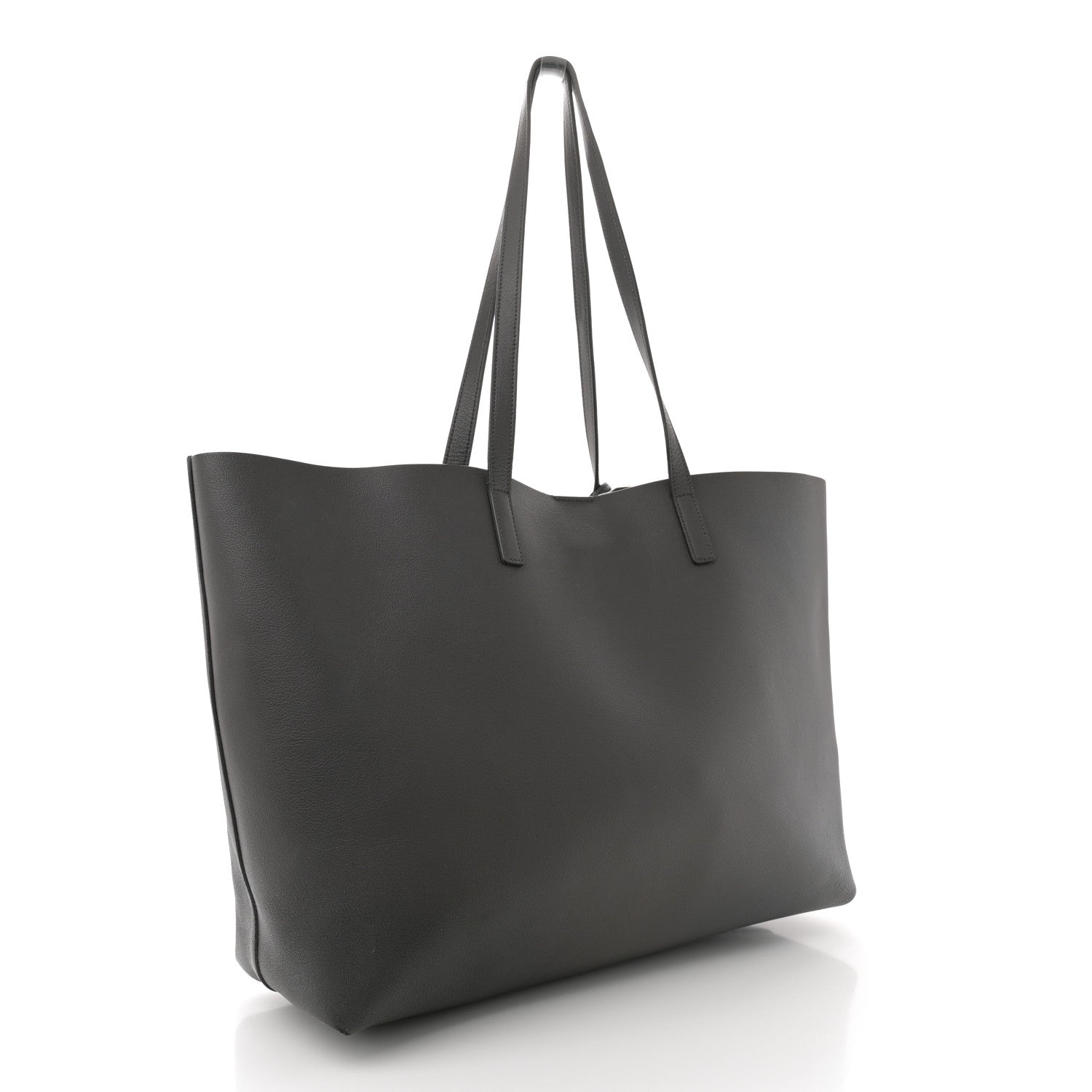Saint Laurent Calfskin Large Shopping Tote Fog 4 of 13