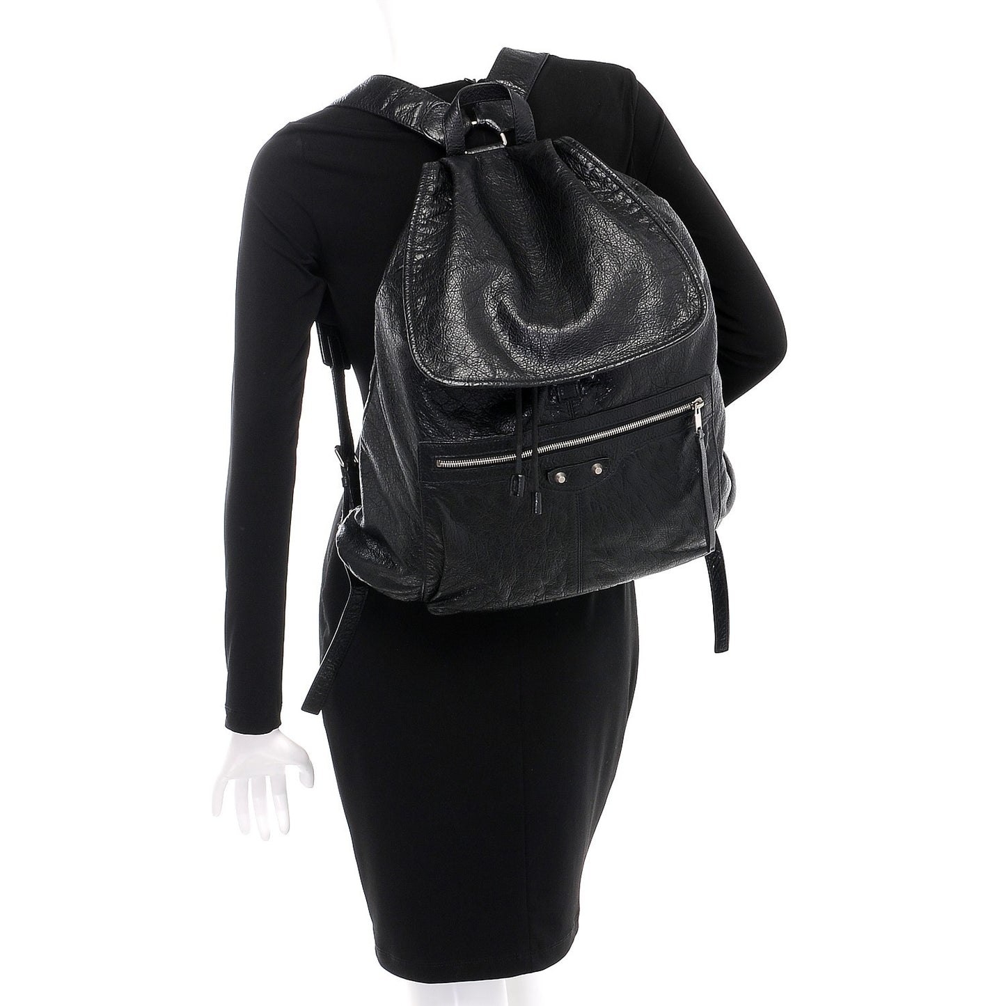 Agneau Classic Hardware S Traveler Backpack Black