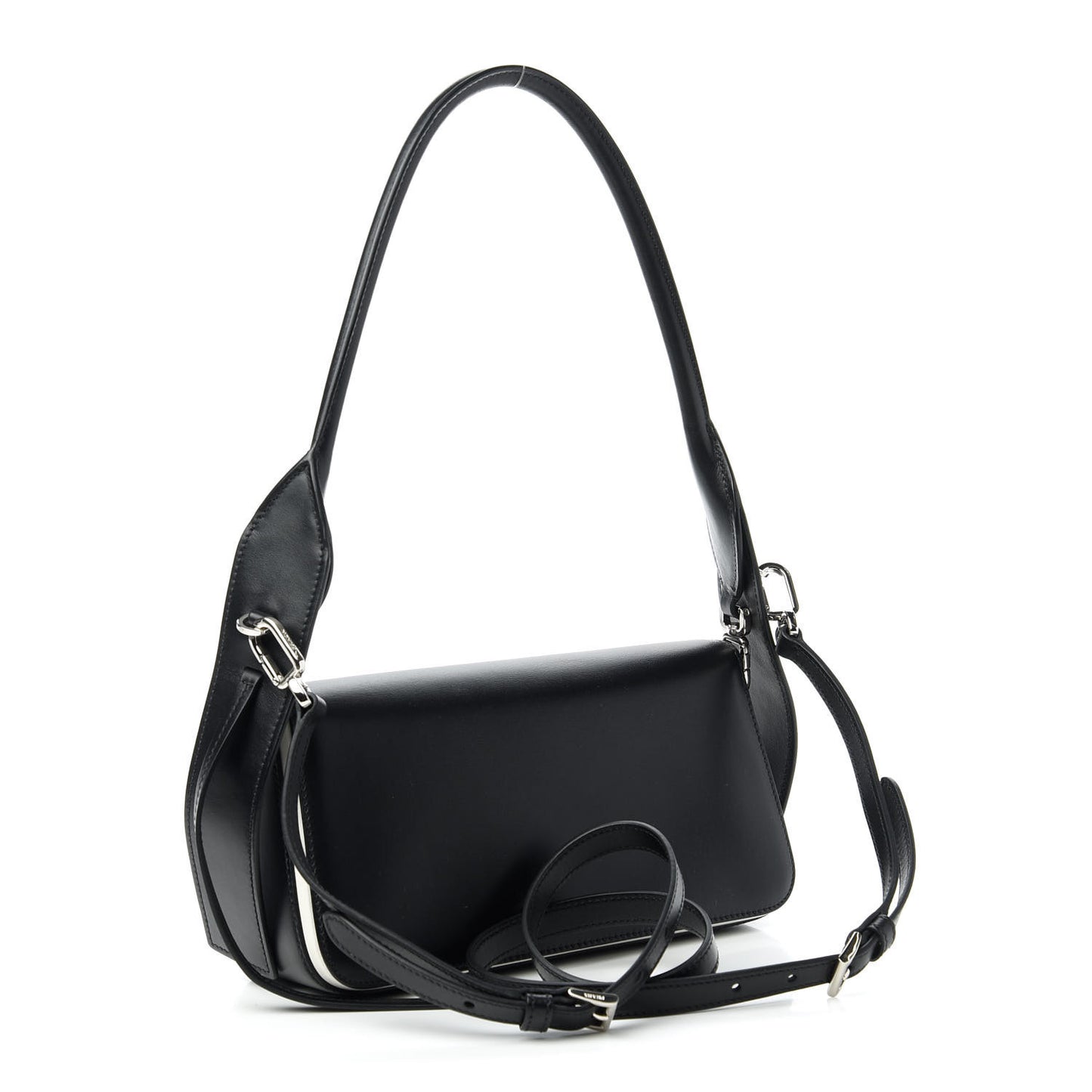 City Calfskin Manuelle Shoulder Bag Black