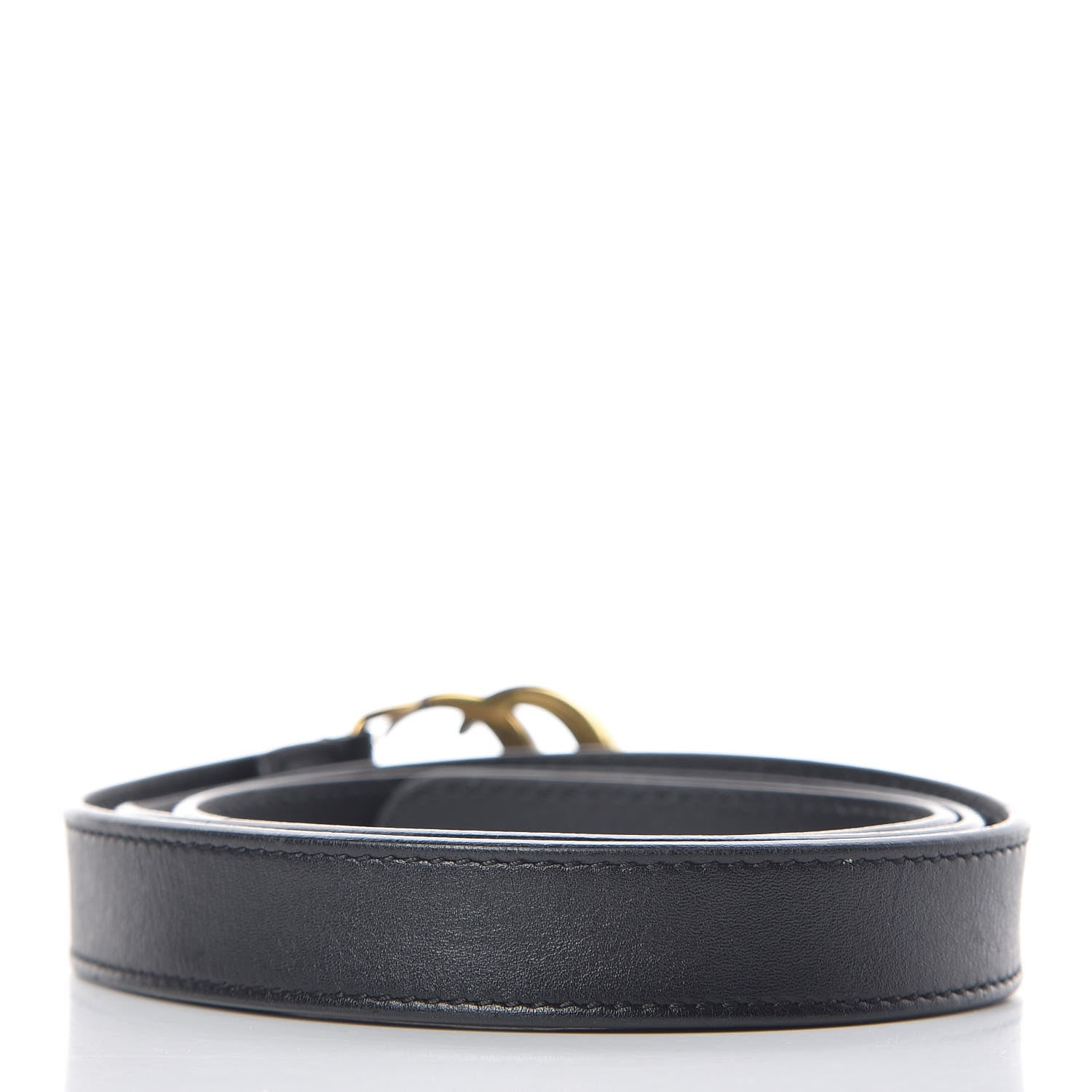 Gucci Calfskin Double G 20mm Belt 85 34 Black 3 of 7