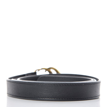 Gucci Calfskin Double G 20mm Belt 85 34 Black 3 of 7