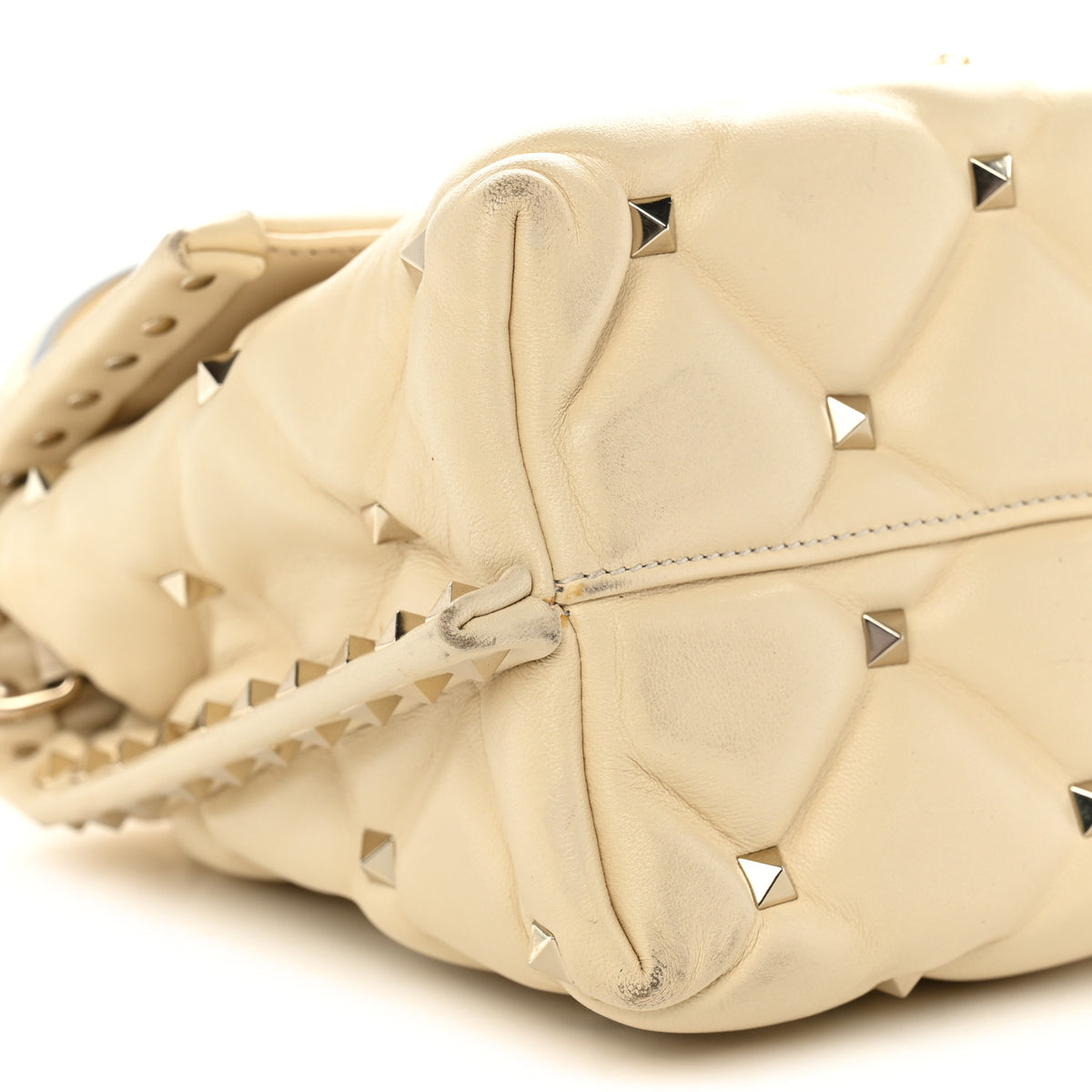 Valentino Garavani Nappa Medium Candystud Top Handle Bag Light Ivory 8 of 12
