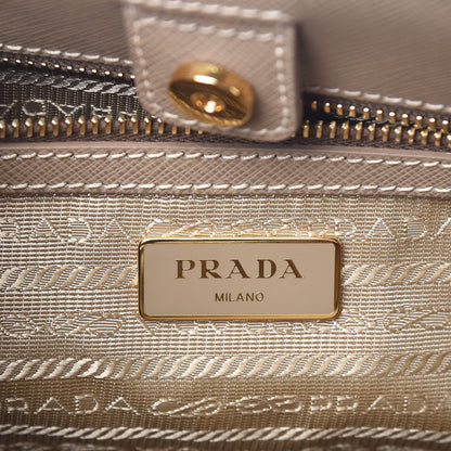 Prada Saffiano Lux Medium Tote Visone 8 of 11
