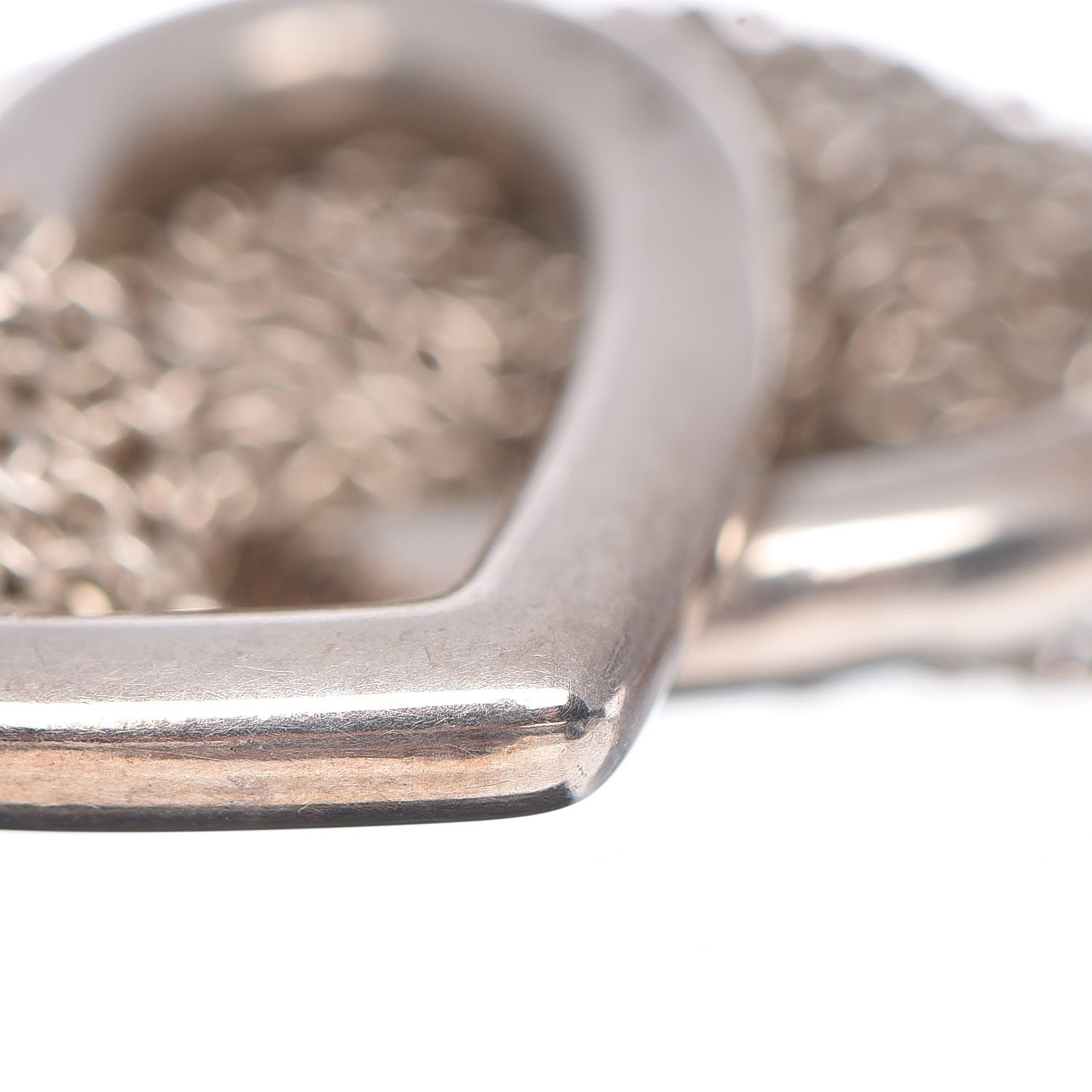 Tiffany Sterling Silver Heart Mesh Bracelet 5 of 6