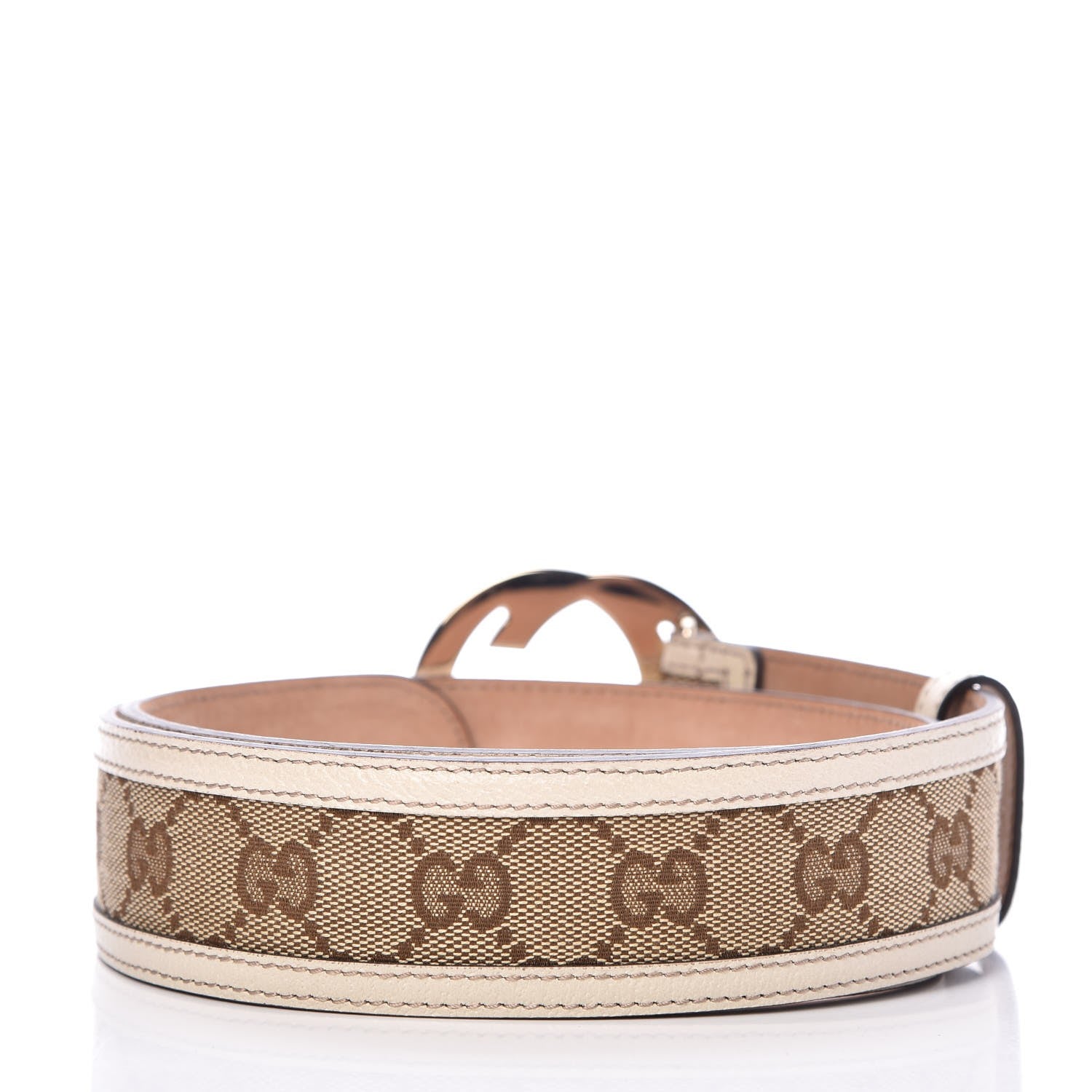 Gucci Monogram Interlocking G Belt 75 30 Off White 3 of 6