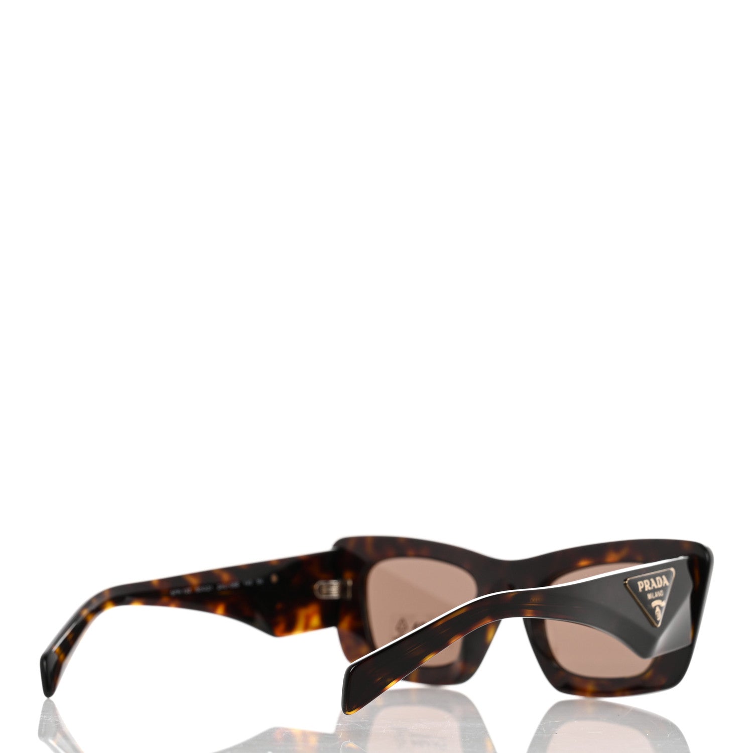 Prada Acetate Symbole Sunglasses SPR 13Z Havana 4 of 8
