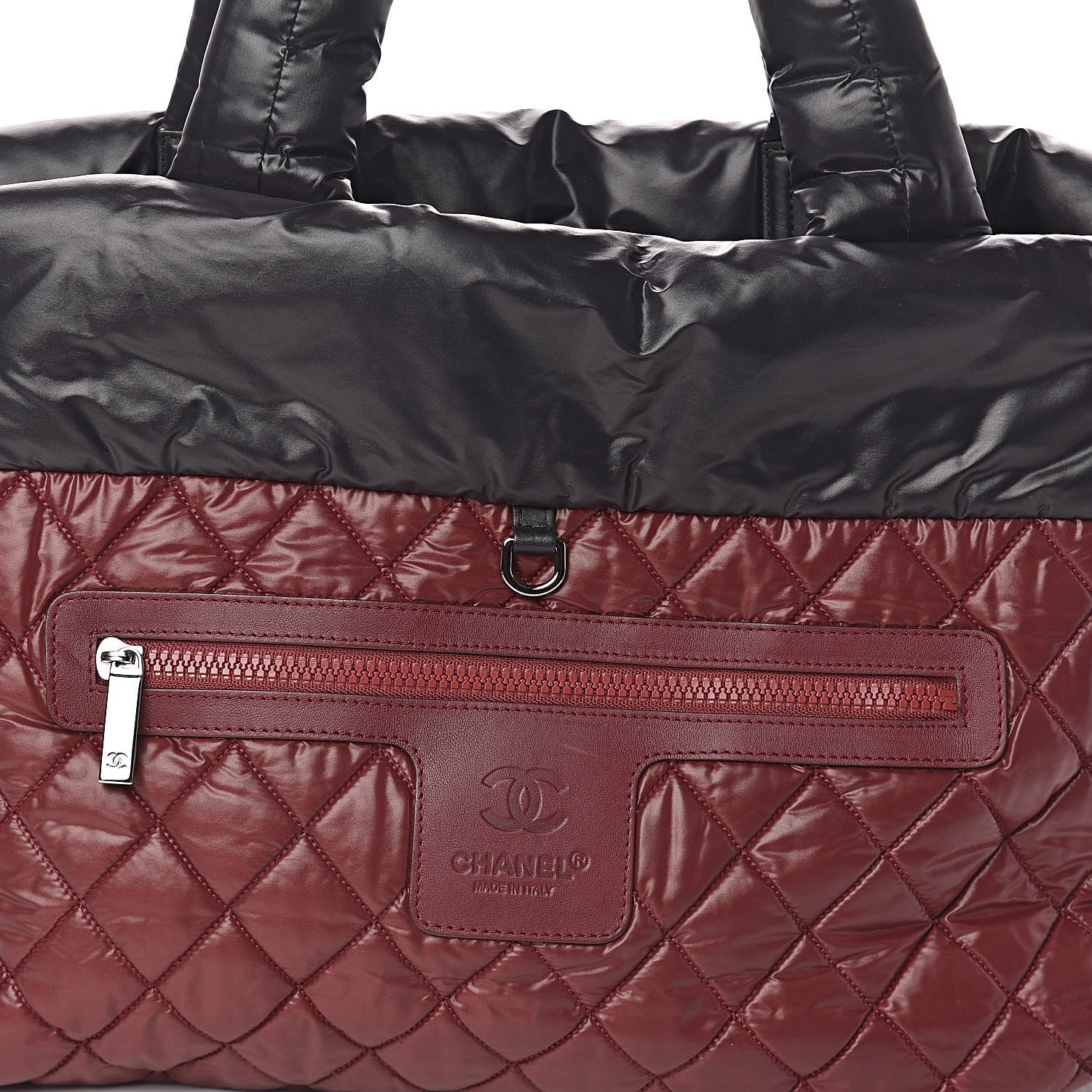 Chanel Nylon Quilted Medium Coco Cocoon Reversible Tote Black 17 of 17