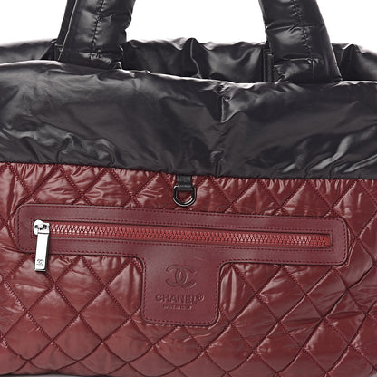Chanel Nylon Quilted Medium Coco Cocoon Reversible Tote Black 17 of 17