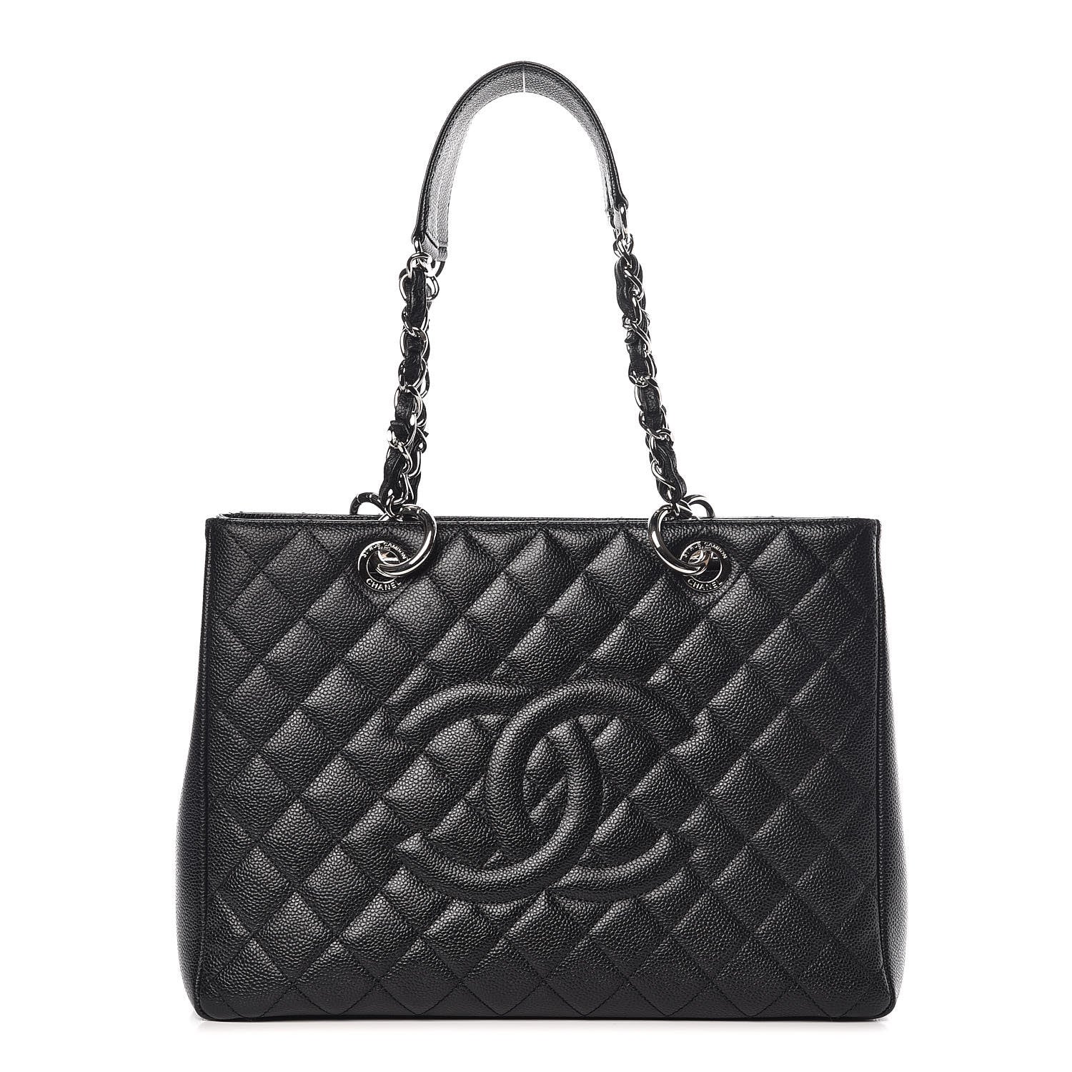 Chanel Caviar Quilted Grand Shopping Tote GST Black 1 of 12