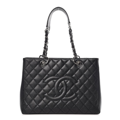 Chanel Caviar Quilted Grand Shopping Tote GST Black 1 of 12