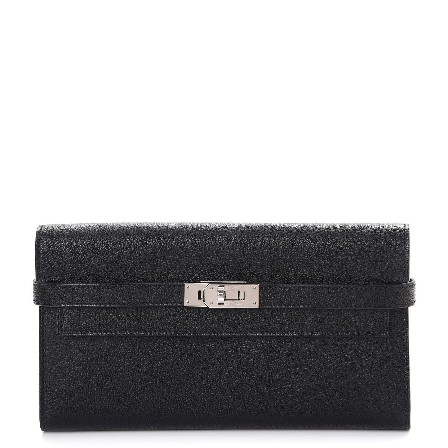 Chevre Mysore Kelly Longue Wallet Black