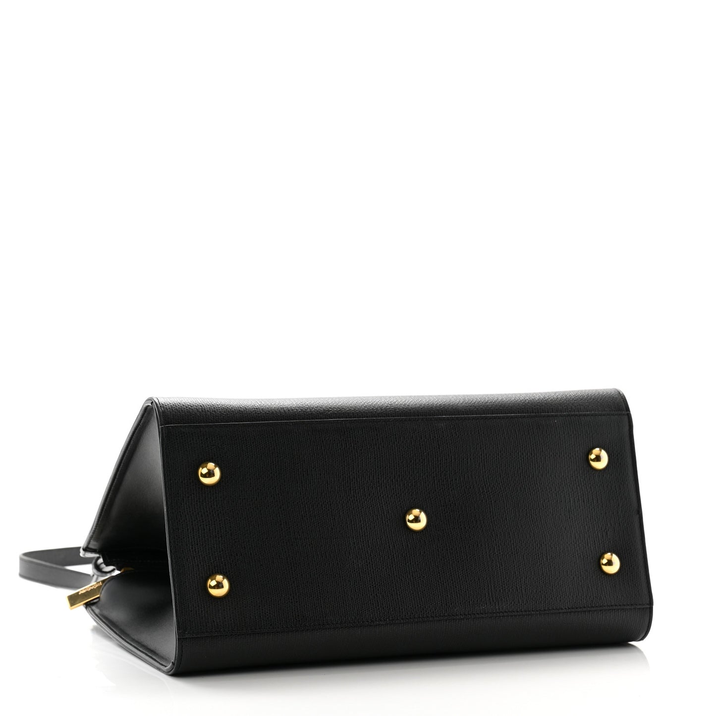 Textured Calfskin Small Classic Y Cabas Black
