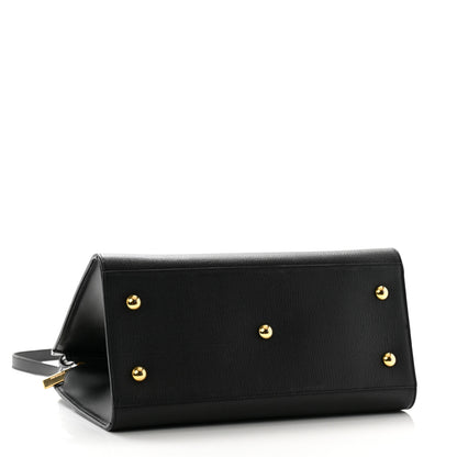 Saint Laurent Textured Calfskin Small Classic Y Cabas Black 4 of 11