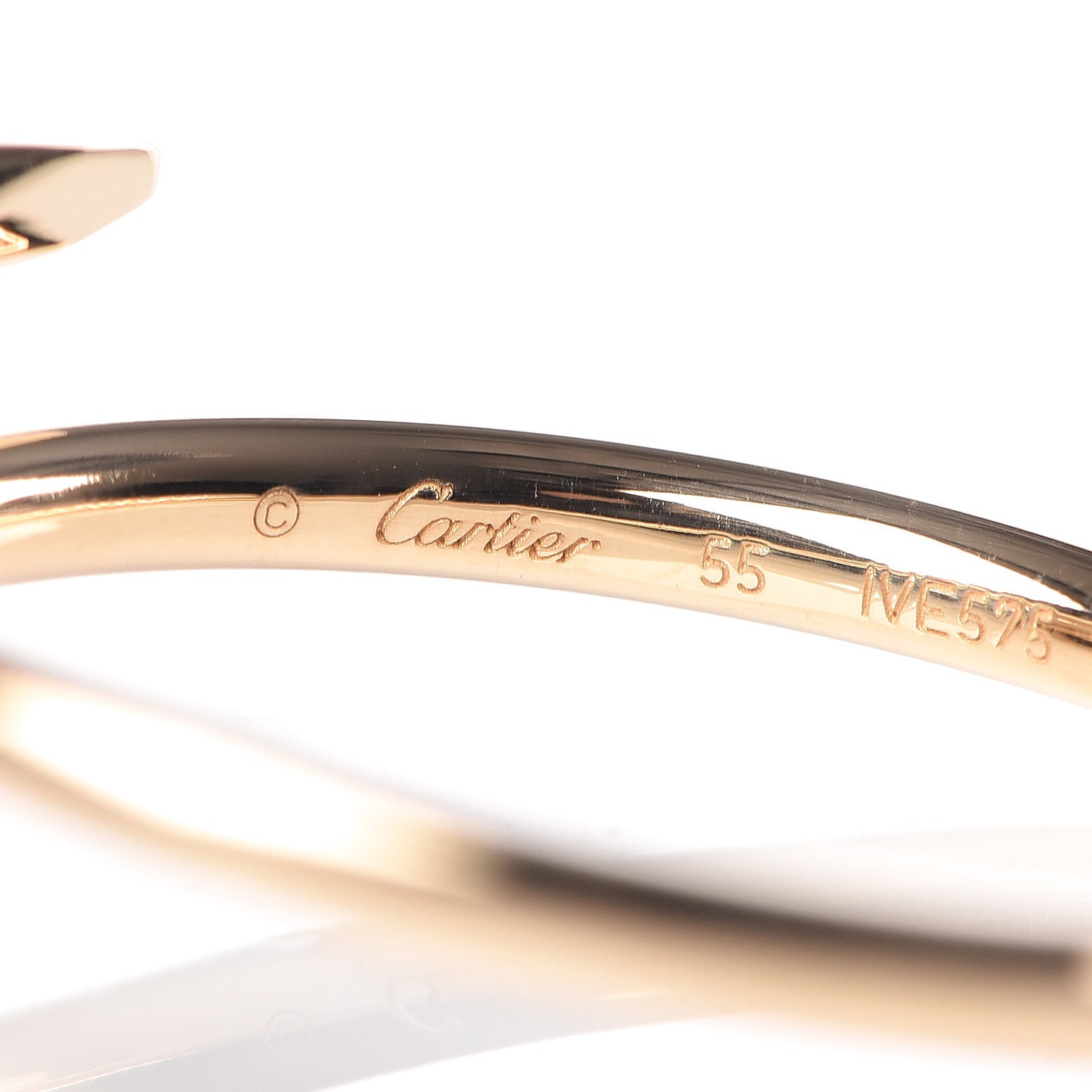 18K Yellow Gold Small Juste Un Clou Ring 55 7.25