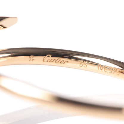 Cartier 18K Yellow Gold Small Juste Un Clou Ring 55 7.25 4 of 6