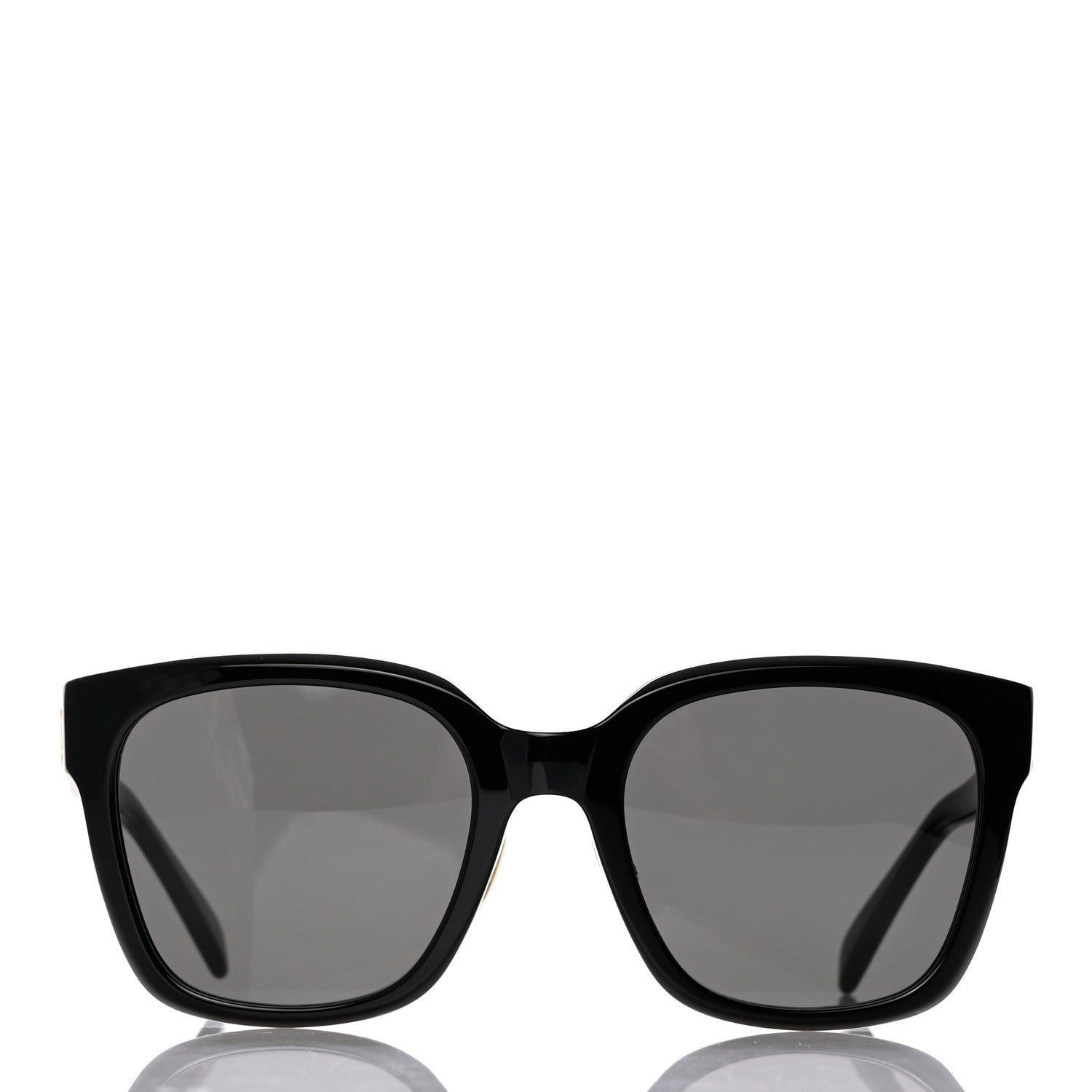 Celine Acetate Triomphe 01 Square Sunglasses CL 40222F Black 2 of 7