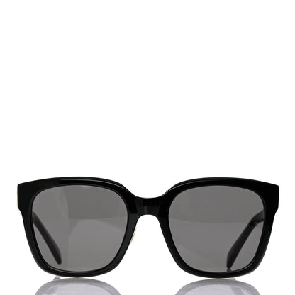 Celine Acetate Triomphe 01 Square Sunglasses CL 40222F Black 2 of 7