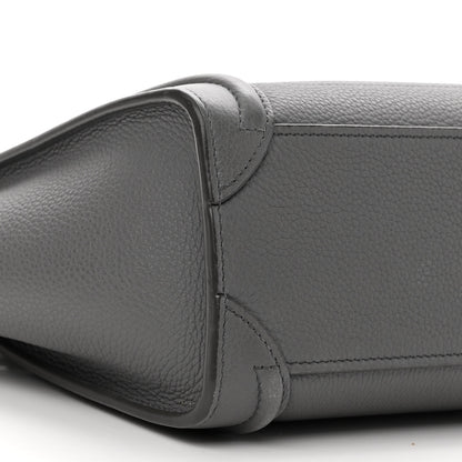 Celine Baby Drummed Calfskin Nano Luggage Kohl 9 of 10