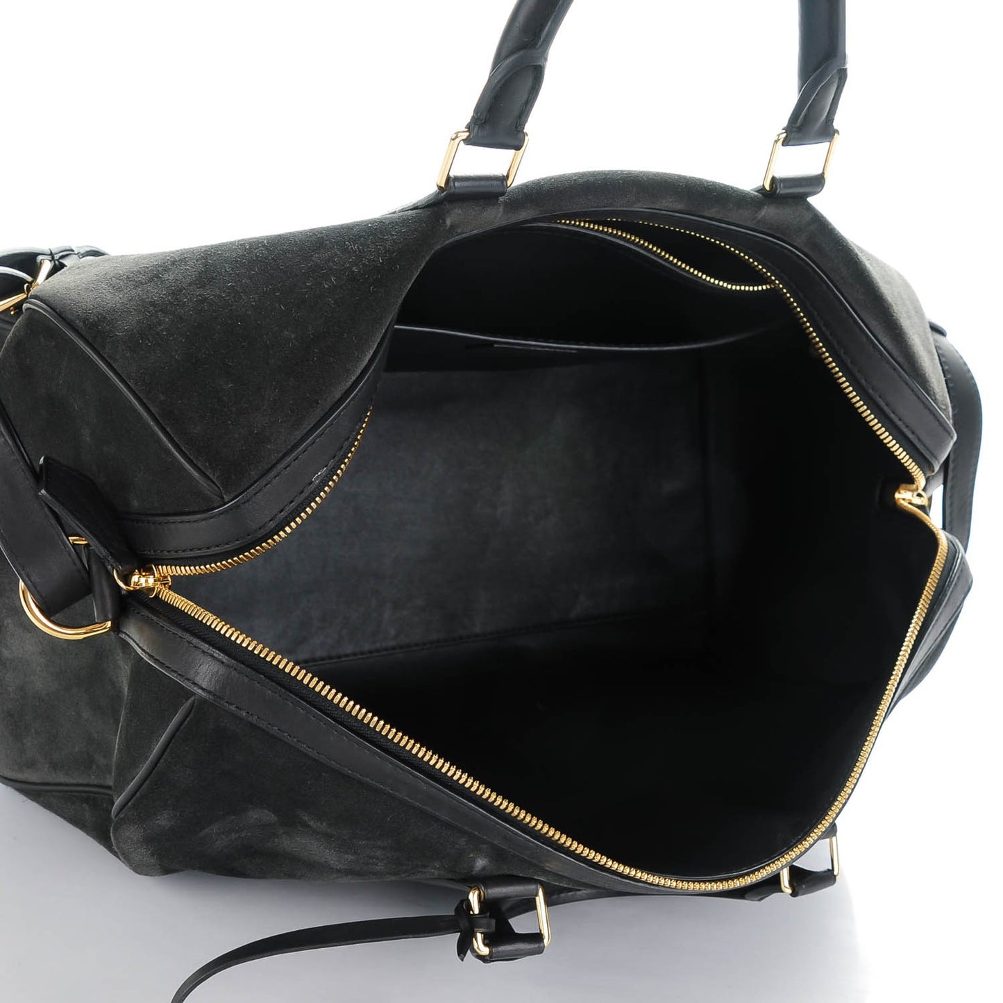 Suede Calfskin SC Bag MM Asphalt
