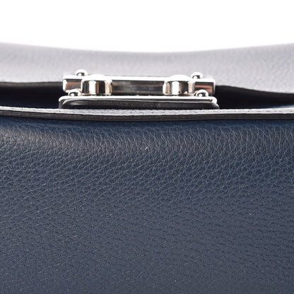 Miu Miu Vitello Phenix Madras Shoulder Bag Oltremare 10 of 13