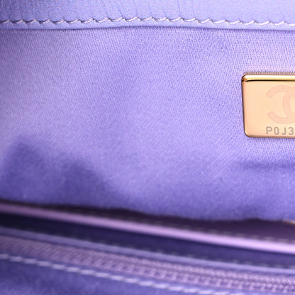 Chanel Shaded Calfskin CC Hobo Light Purple Pink Coral 7 of 10