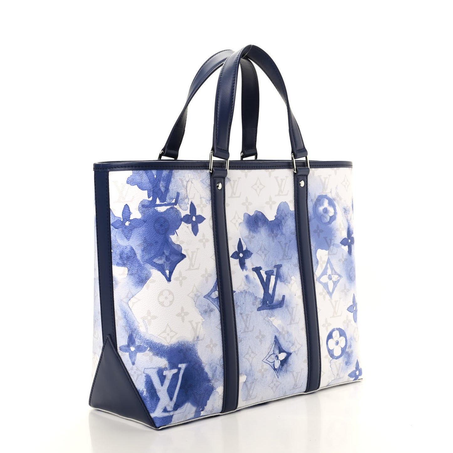 Monogram Watercolor New Tote GM Blue