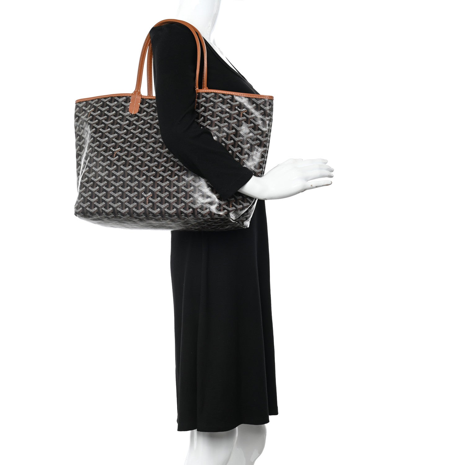 Goyard Goyardine Saint Louis PM Black Gold 2 of 12