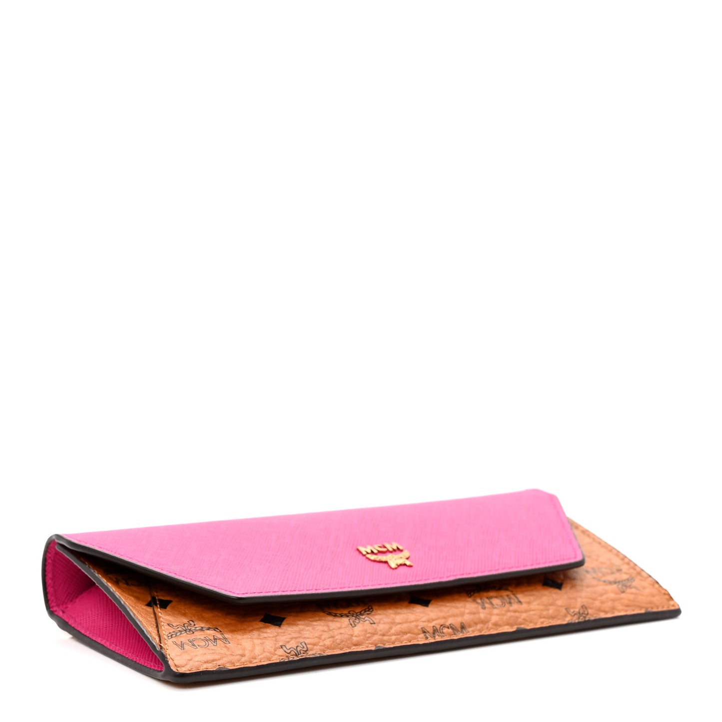 Visetos Love Letter Long Flap Wallet Cognac Pink