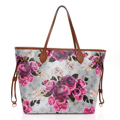 Louis Vuitton LOUIS VUITTON Metallic Monogram LV Garden Neverfull MM Silver 1 of 9