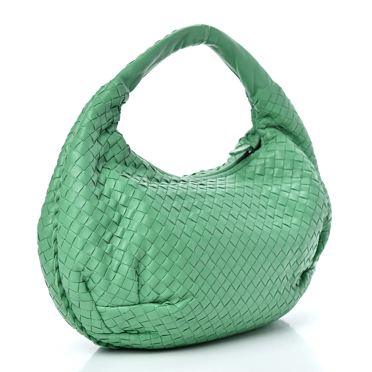 Nappa Intrecciato Medium Belly Veneta Hobo Green